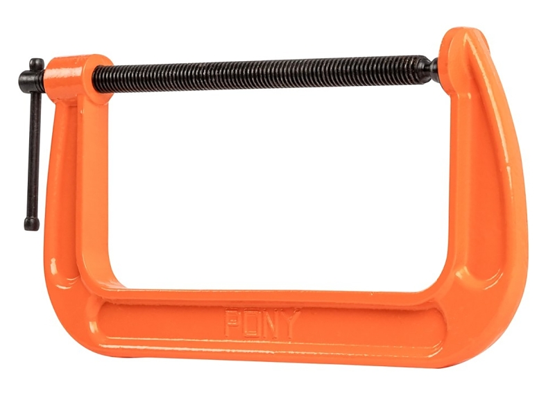 C-CLAMP ADJ STEEL ORANGE 8IN