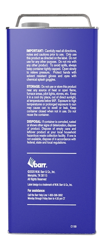 Klean Strip GKGL75008 Lacquer Thinner, Liquid, Water White, 1 gal, Can