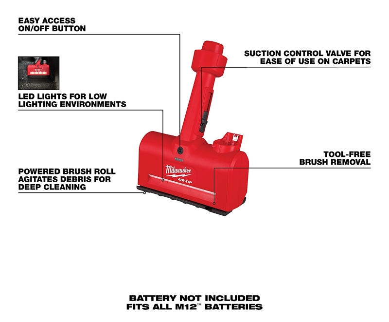 Milwaukee AIR-TIP Series 0980-20 Utility Nozzle