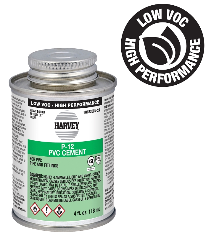 Harvey 18200V-24 Heavy-Bodied Medium Set Cement, 4 oz Can, Liquid, Clear