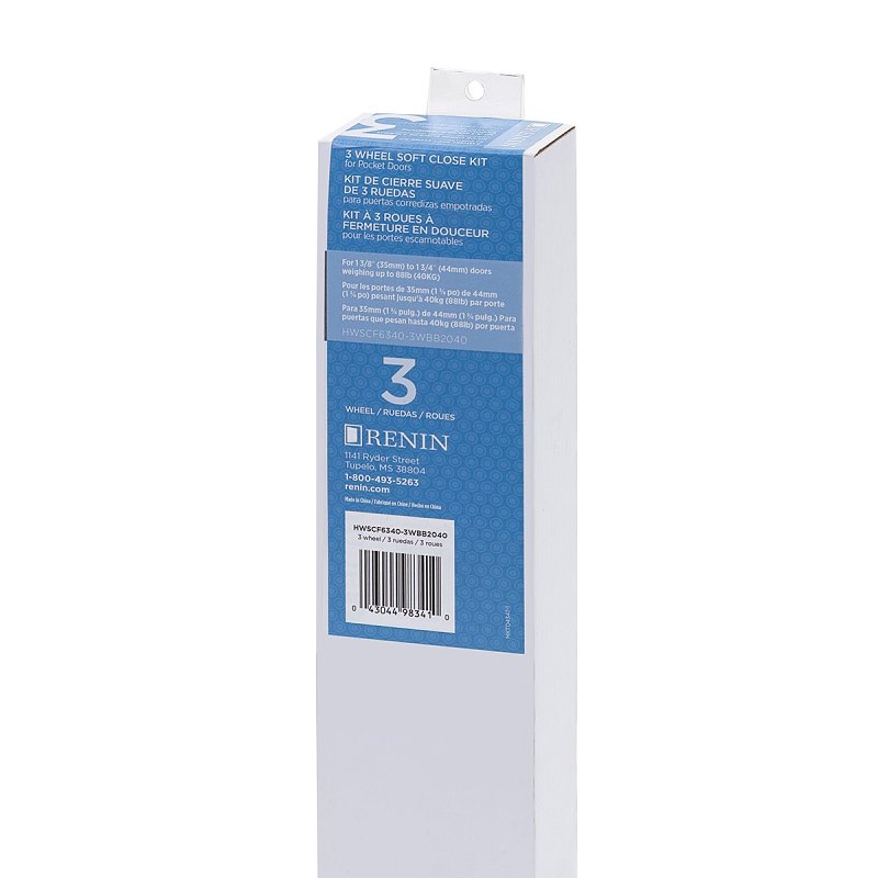 Renin HWSCR6340-3WBB2040 Soft Close/Open Kit, For: 3-Wheel Pocket Door