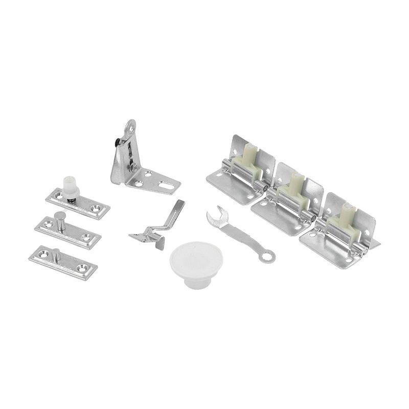 Renin BF1700-03600-BW Hardware Track Set, 36 in L Track, Steel, For: 3/4 to 1-3/4 in THK Bi-Fold Doors