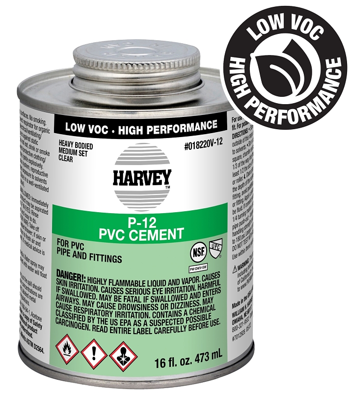 Harvey 18220V-12 Heavy-Bodied Medium Set Cement, 16 oz Can, Liquid, Clear
