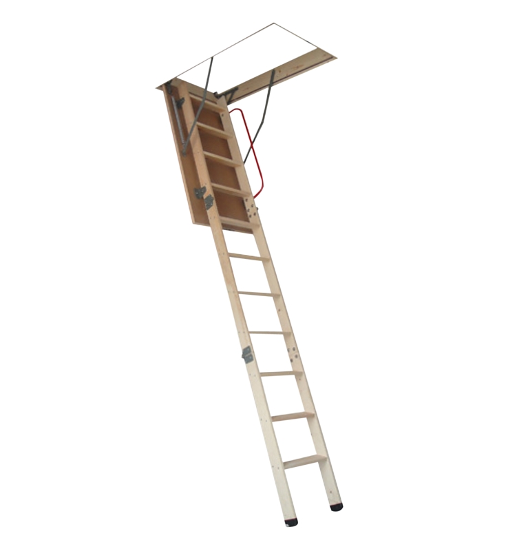 Nuvo Iron ALW225X54 Attic Ladder, Wood, Ceiling Opening: 25.5X54 in