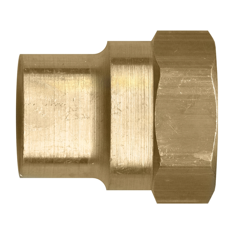 Fairview 46SW-10EP Pipe Connector, 1/2 x 3/4 in, Sweat x FIP, Brass