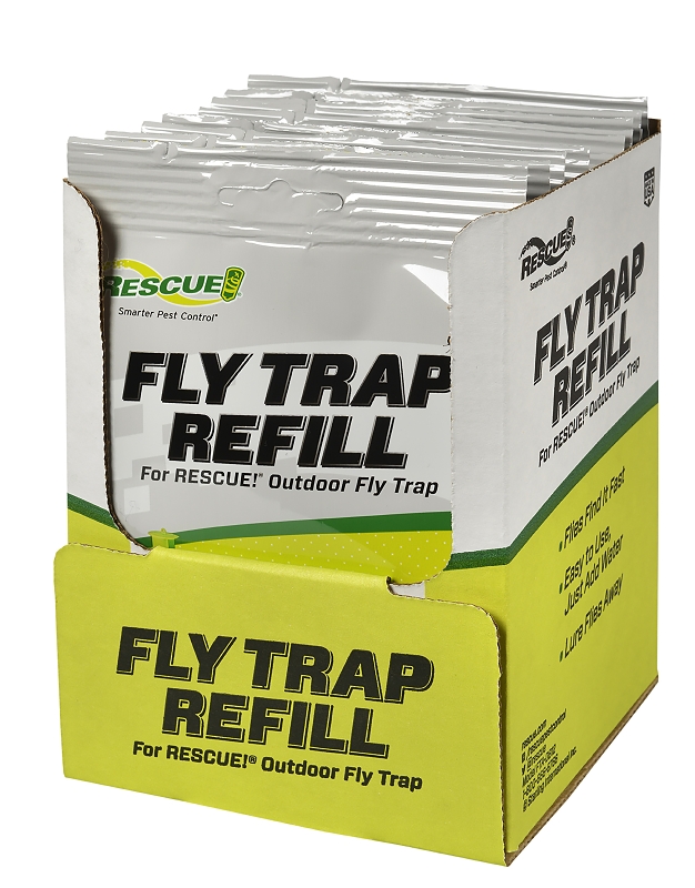 Rescue FTA-DB12 Fly Trap Attractant, Solid, Musty, 0.51 oz, Refill Pack