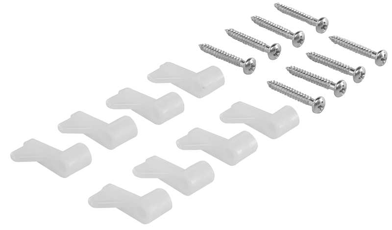 M-D 14169 Frame Clip, White, For: 5/16 in THK Window and Door Frames