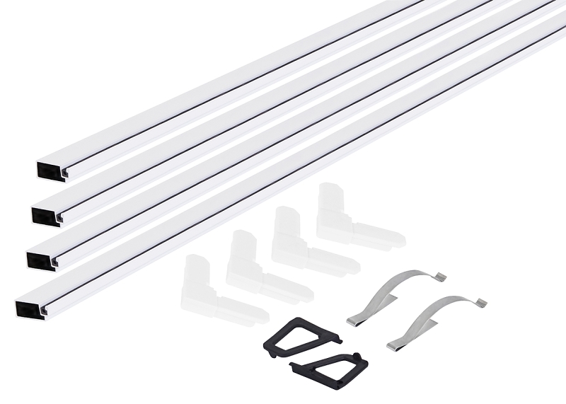 M-D 14104 Screen Frame Kit, 36 in L x 36 in W Dimensions, Aluminum, White