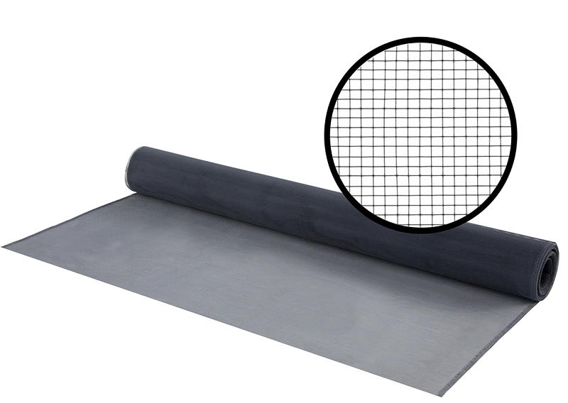 M-D 14112 Screen Mesh, 7 ft L, 3 ft W, Aluminum, Charcoal
