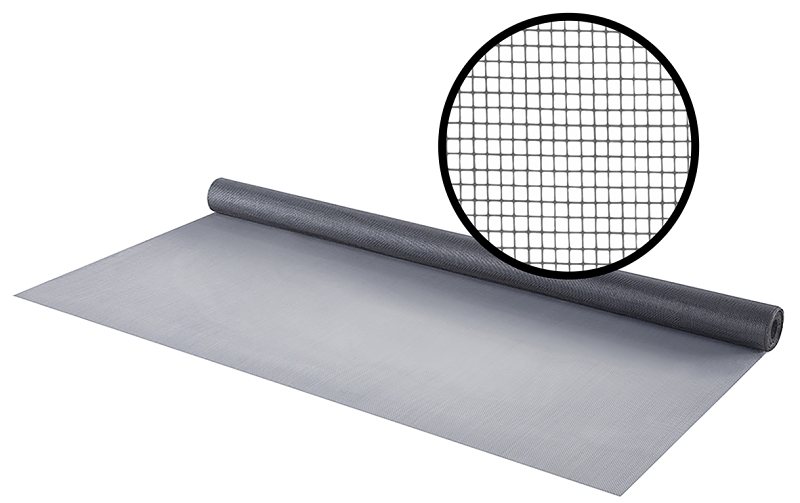 M-D 14117 Screen Mesh, 25 ft L, 3 ft W, Fiberglass, Silver Gray