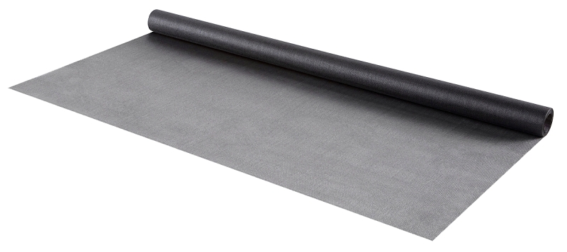 M-D 14131 Crystal Clear Screen Mesh, 7 ft L, 4 ft W, Fiberglass, Charcoal