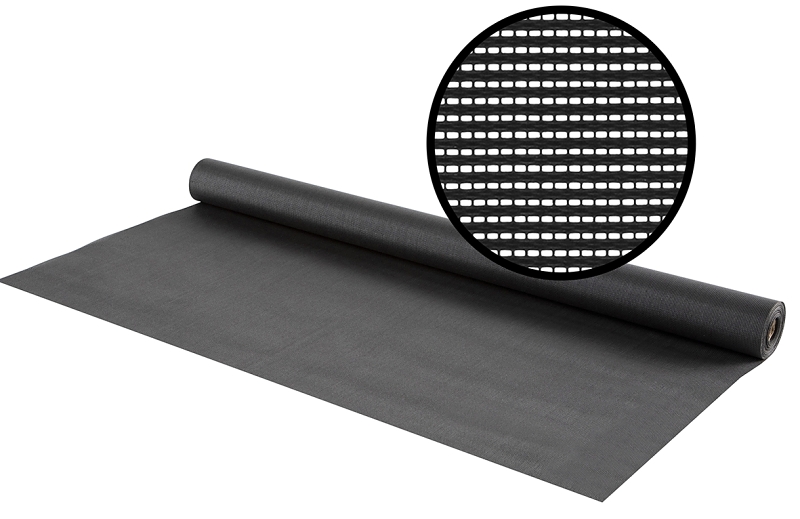 M-D 14143 Sun Screen Mesh, 7 ft L, 3 ft W, Fiberglass, Charcoal