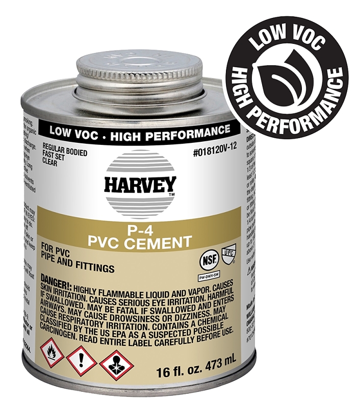 Harvey 18120V-12 Regular-Bodied Fast Set Cement, 16 oz Can, Liquid, Clear