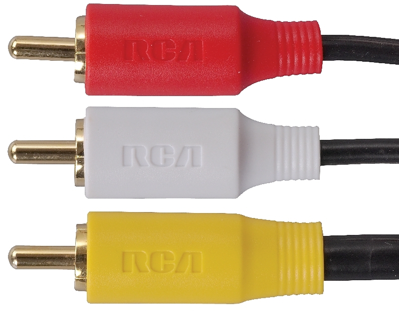 RCA VH84R Dubbing Cable, Black Sheath, 6 ft L