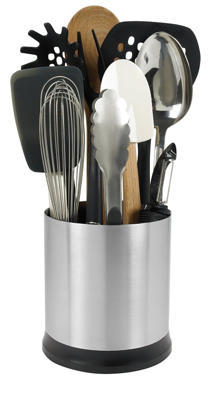 Good Grips 1386400 Utensil Holder, Stainless Steel, 5-1/4 x 5-1/4 x 6-1/8 in Dimensions