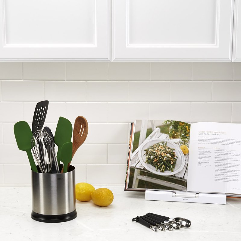 Good Grips 1386400 Utensil Holder, Stainless Steel, 5-1/4 x 5-1/4 x 6-1/8 in Dimensions