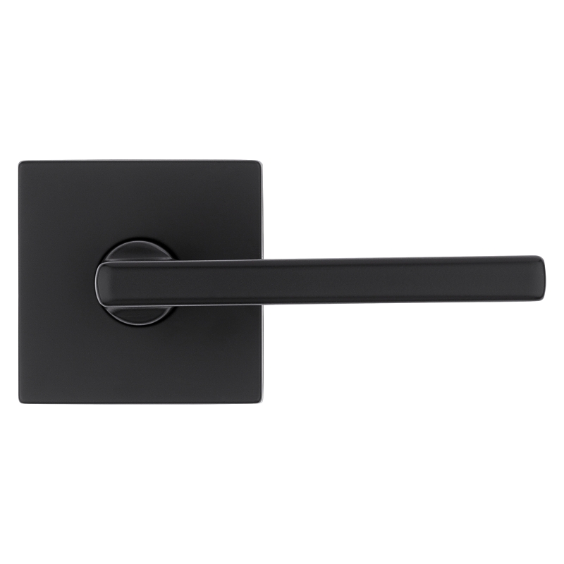 Kwikset Signature Series 720HFL SQT 514 CP Passage Lever, Matte Black, Zinc, Reversible Hand