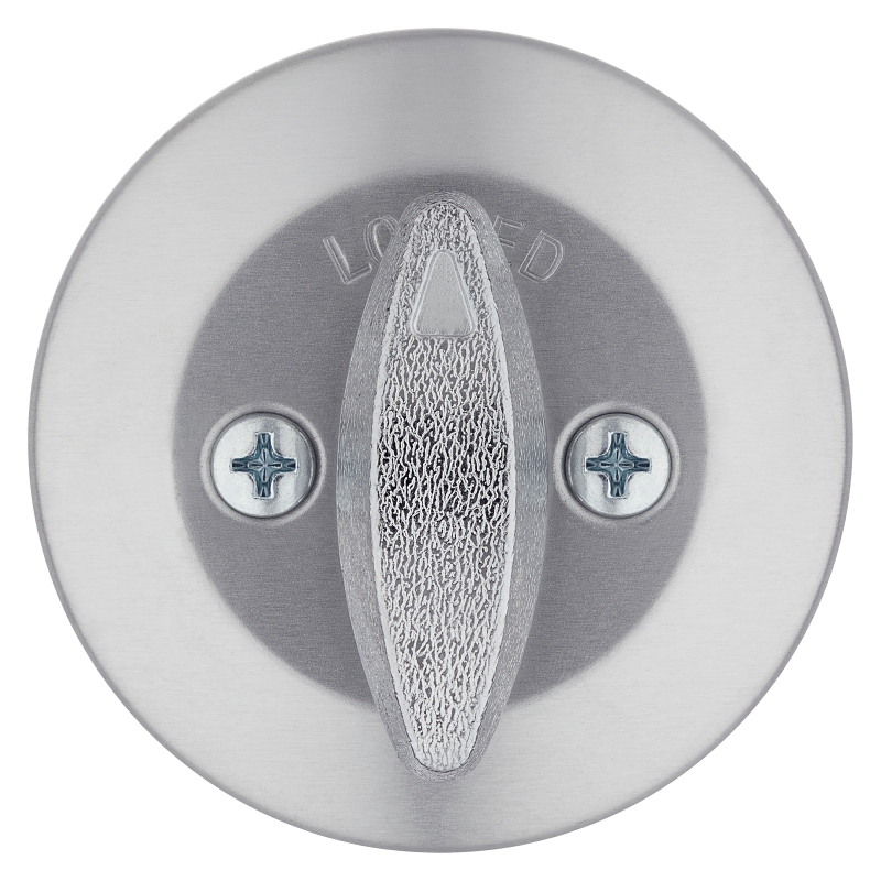 Kwikset 660 26D RCAL RCS Deadbolt, Metal, Satin Chrome, 2-3/8, 2-3/4 in Backset, K3 Keyway, 1-3/4 to 1-3/8 in Thick Door