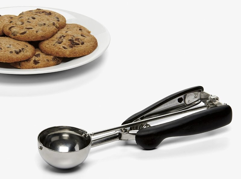 Good Grips 1044082 Cookie Scoop, 9 in L, 3-1/2 in Dia, Stainless Steel