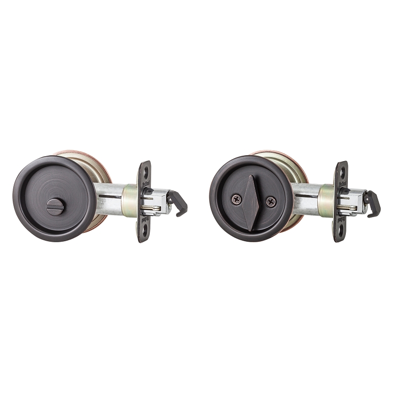 Kwikset 335 11P Privacy Door Pull, Venetian Bronze, 2-3/8 in Backset