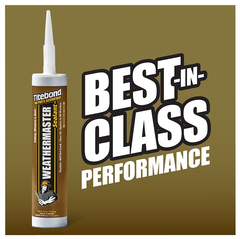 Titebond WeatherMaster 43991 Sealant, Crystal Clear, -75 to 250 deg F, 10.1 oz Cartridge