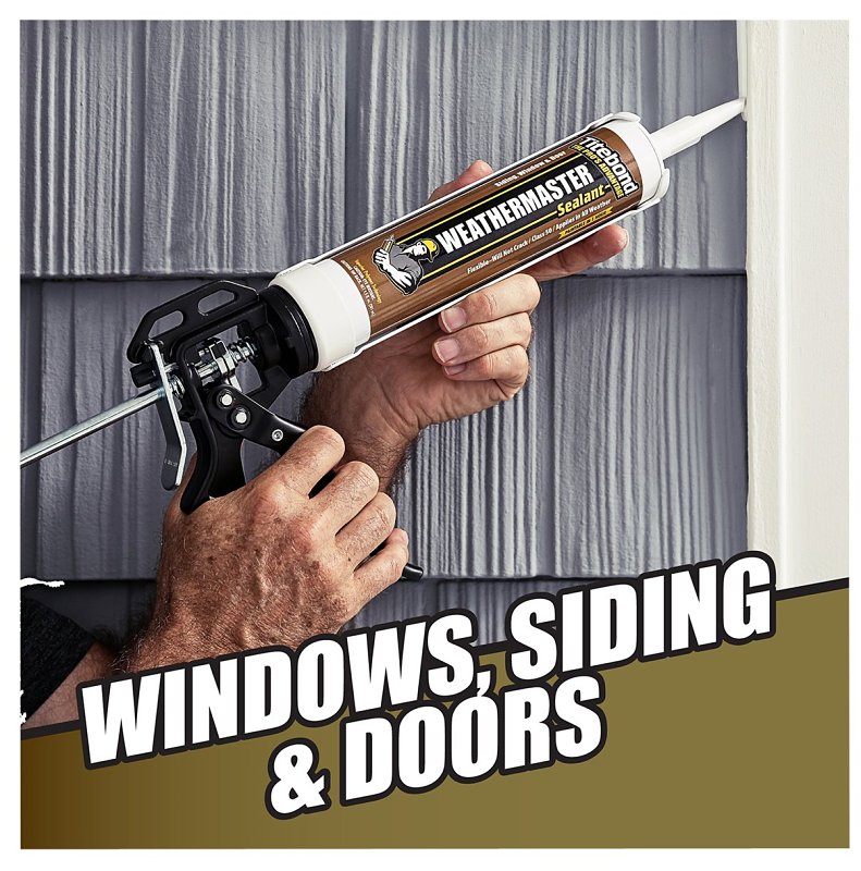 Titebond WeatherMaster 43991 Sealant, Crystal Clear, -75 to 250 deg F, 10.1 oz Cartridge