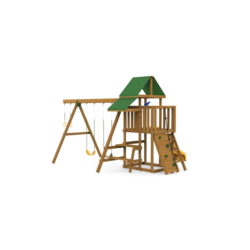 Playstar PS 7481 Series Ready-to-Assemble Playset Kit, Specifications: 23 sq-ft Play Deck, 13 Activities