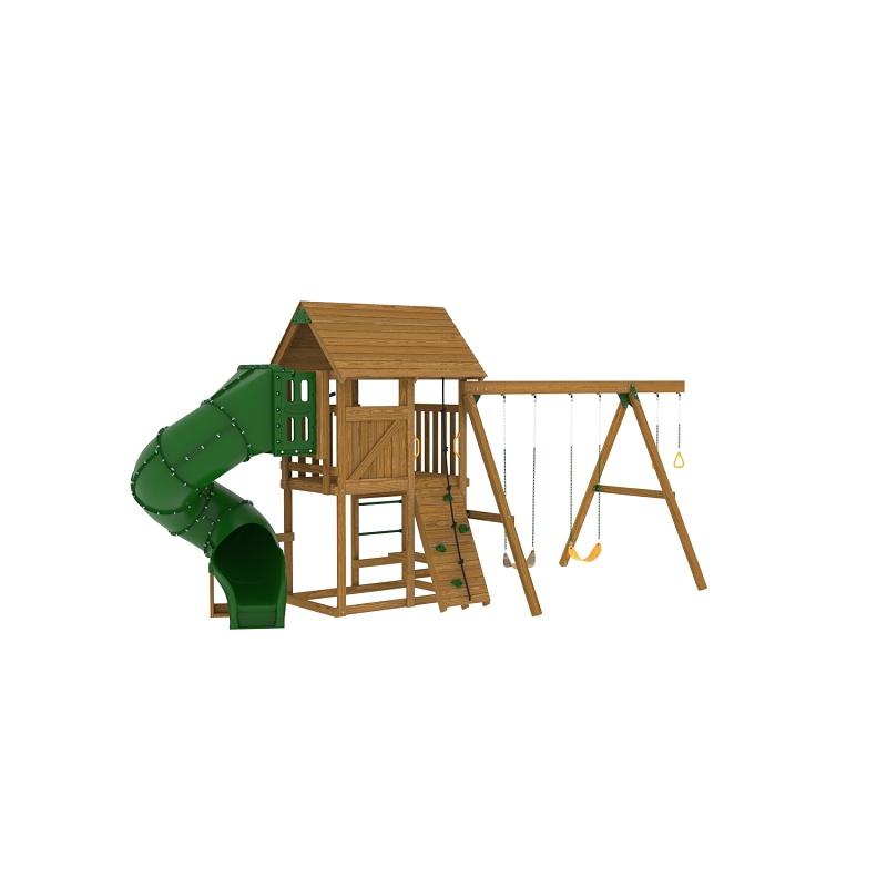 Playstar PS 7483 Series Ready-to-Assemble Playset Kit, Specifications: 18 sq-ft Play Deck, 12 Activities