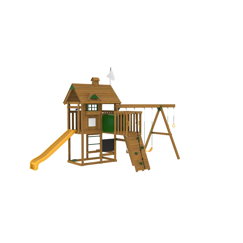 Playstar PS 7483 Series Ready-to-Assemble Playset Kit, Specifications: 18 sq-ft Play Deck, 12 Activities