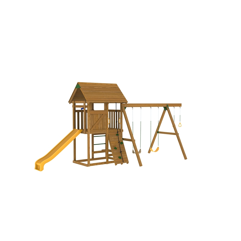 Playstar PS 7483 Series Ready-to-Assemble Playset Kit, Specifications: 18 sq-ft Play Deck, 12 Activities