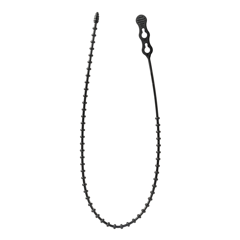 Gardner Bender 45-24BEADBK Cable Tie, 7 in Max Bundle Dia, Keyhole Slot Locking, Plastic, Black