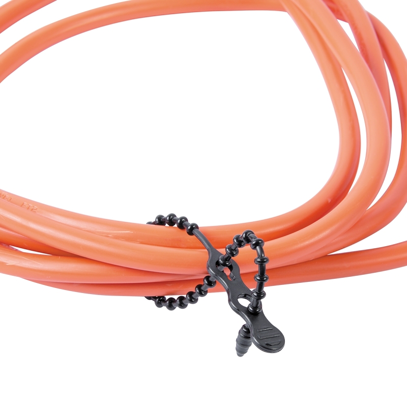 Gardner Bender 45-24BEADBK Cable Tie, 7 in Max Bundle Dia, Keyhole Slot Locking, Plastic, Black