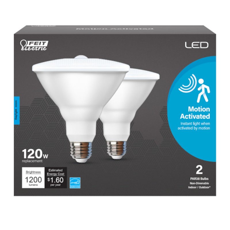 Feit Electric PAR381200/950CA/MM/2 LED Light Bulb, PAR38 Lamp, 120 W Equivalent, E26 Lamp Base, Non-Dimmable, Frost
