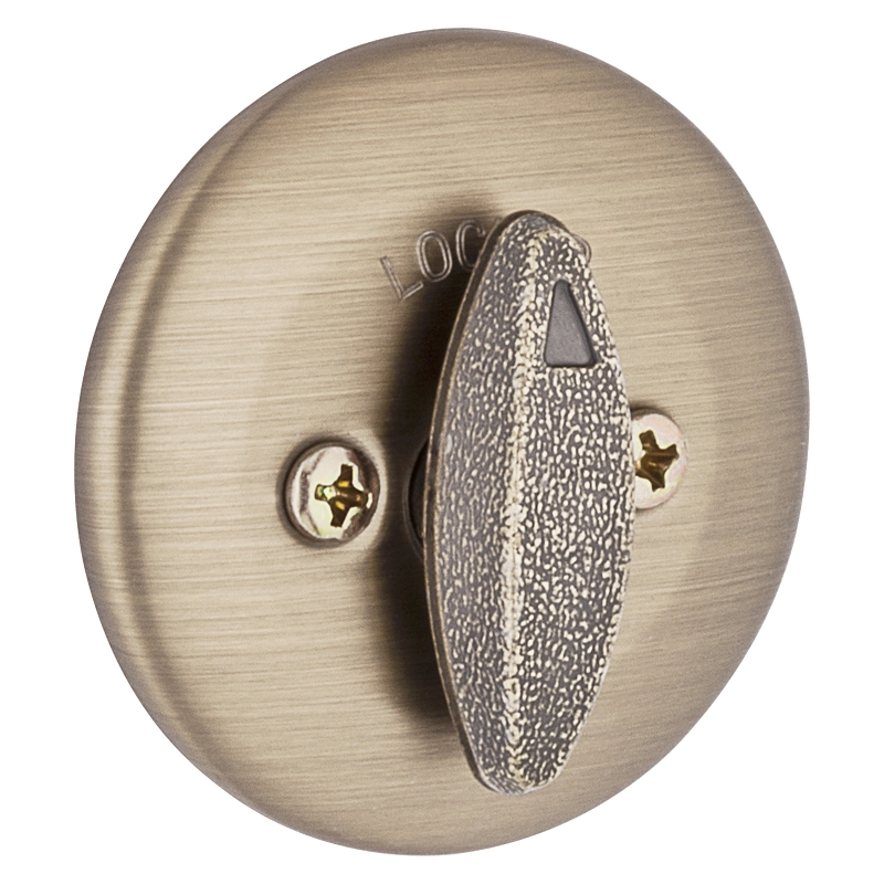 Kwikset 660 5RCLRCSK3BX Deadbolt, Alike Key, Steel, Antique Brass, 2-3/8, 2-3/4 in Backset, K3 Keyway