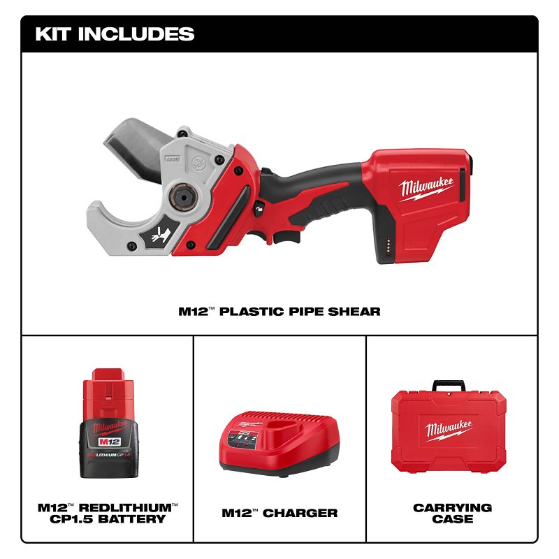 KIT SHEAR PVC CORDLESS M12