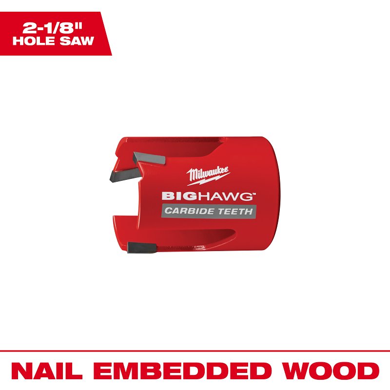 SAW HOLE W/CARB TEETH 2-1/8IN