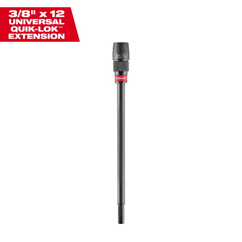 EXTENSION BIT HEX 3/8 X 12IN