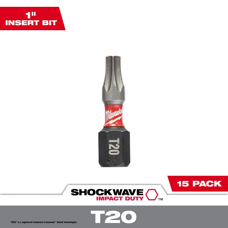 BIT INSERT IMAPCT TORX T20 1IN