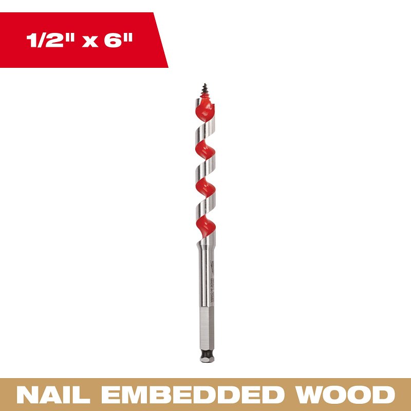BIT SHIP AUGER 1/2X6IN