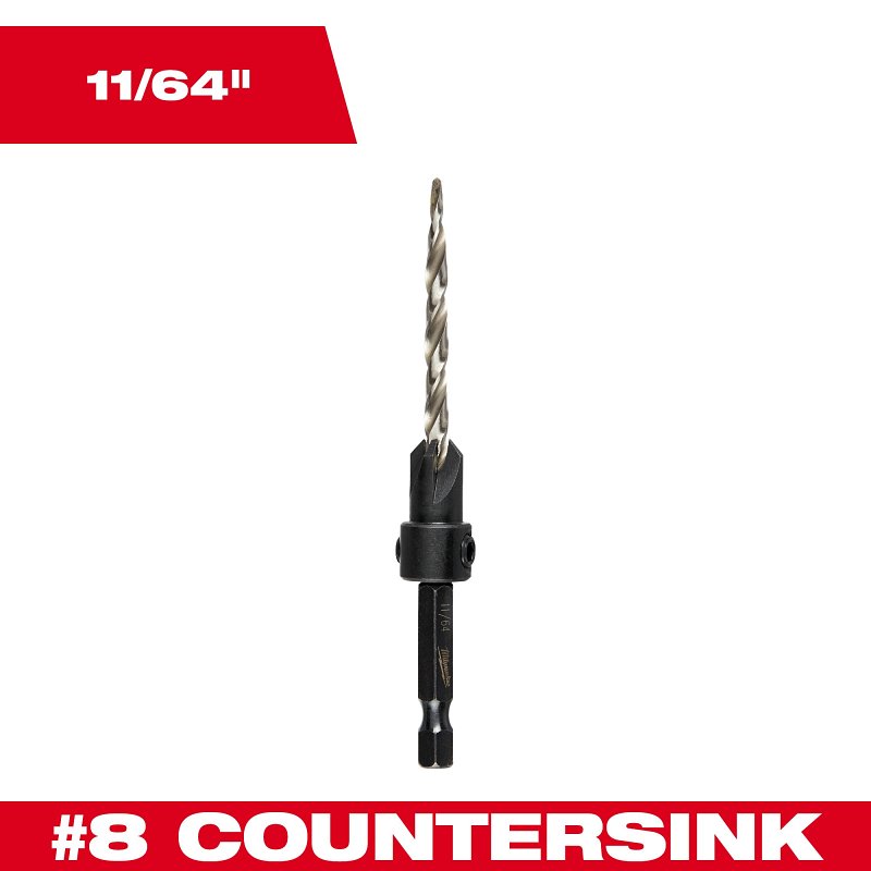 BIT DRILL CSINK NO8 X 11/64IN