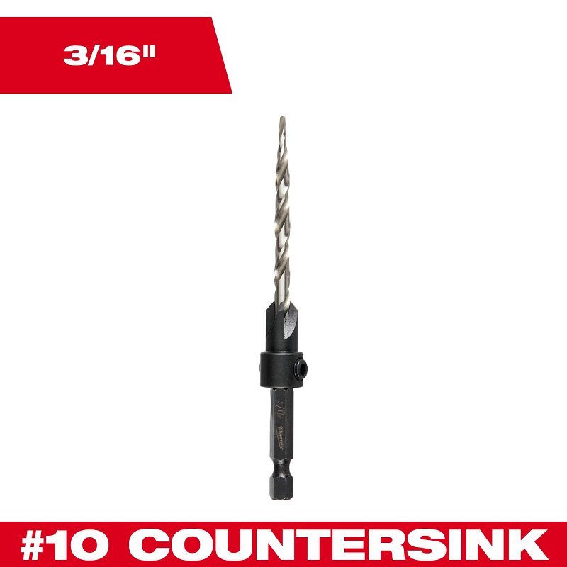 BIT DRILL CSINK NO10 X 3/16IN