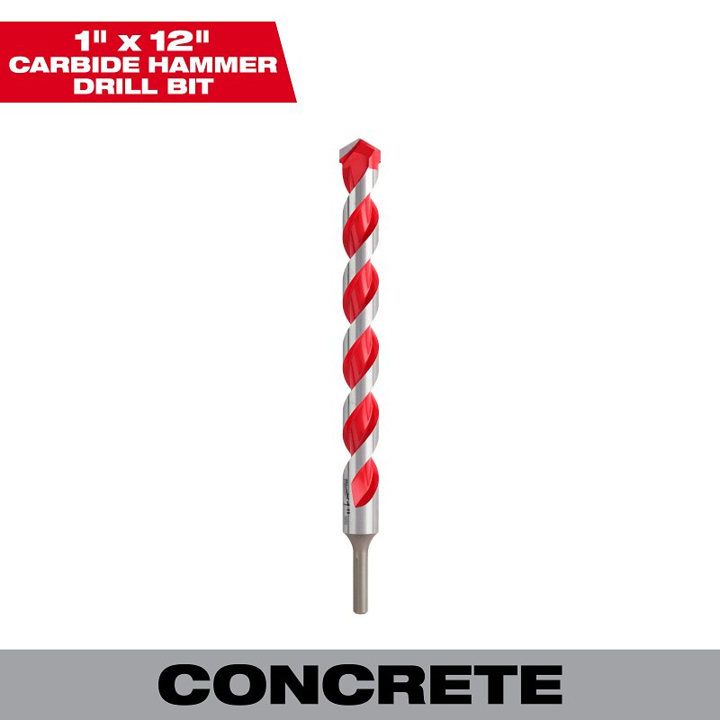 BIT DRL HMR CARBIDE 1X10X12IN