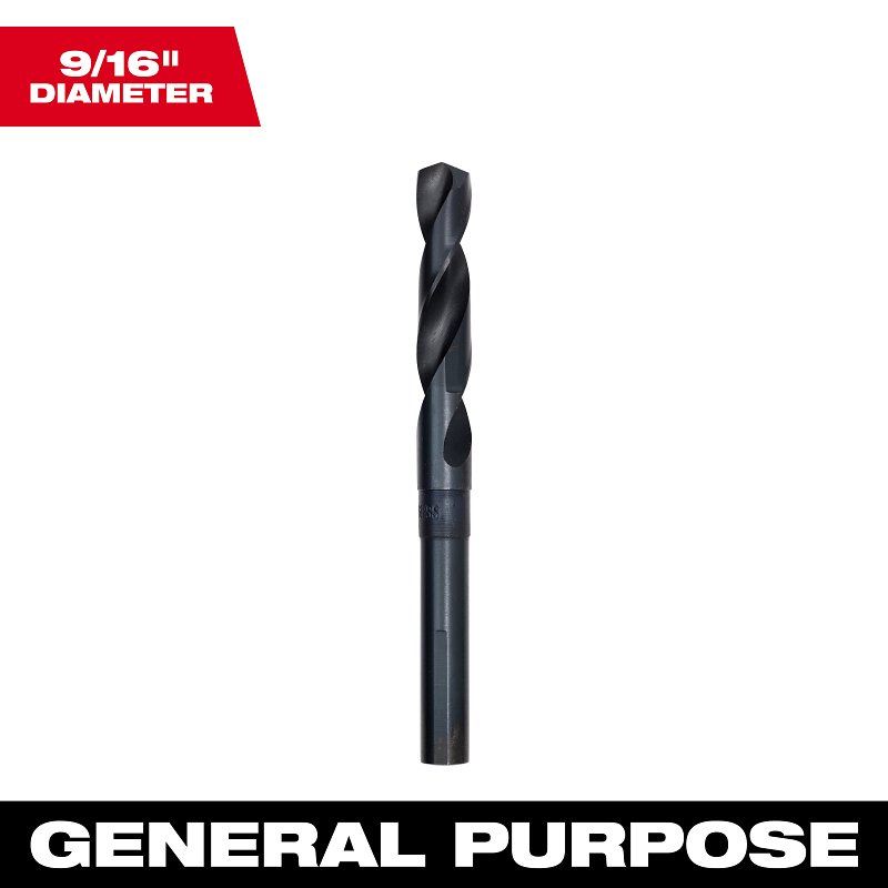BIT DRILL S&D BLK OXIDE 9/16IN
