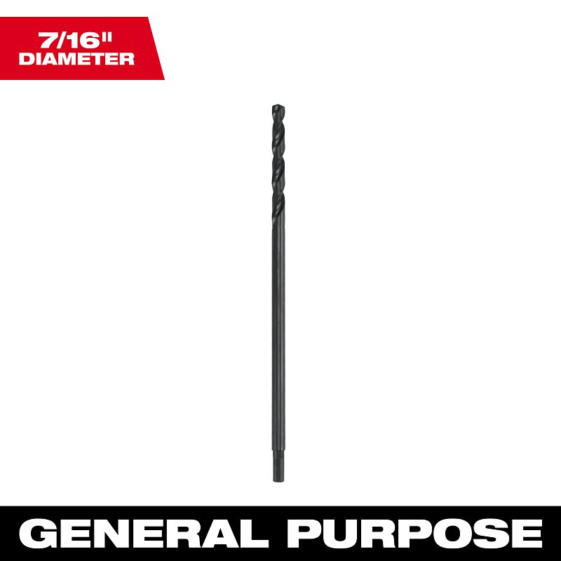 BIT DRILL S&D BLK OXIDE 7/16IN