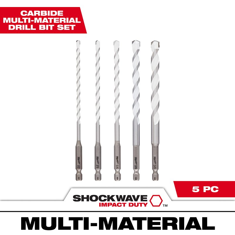 BIT DRILL M-MATL SET CARBIDE