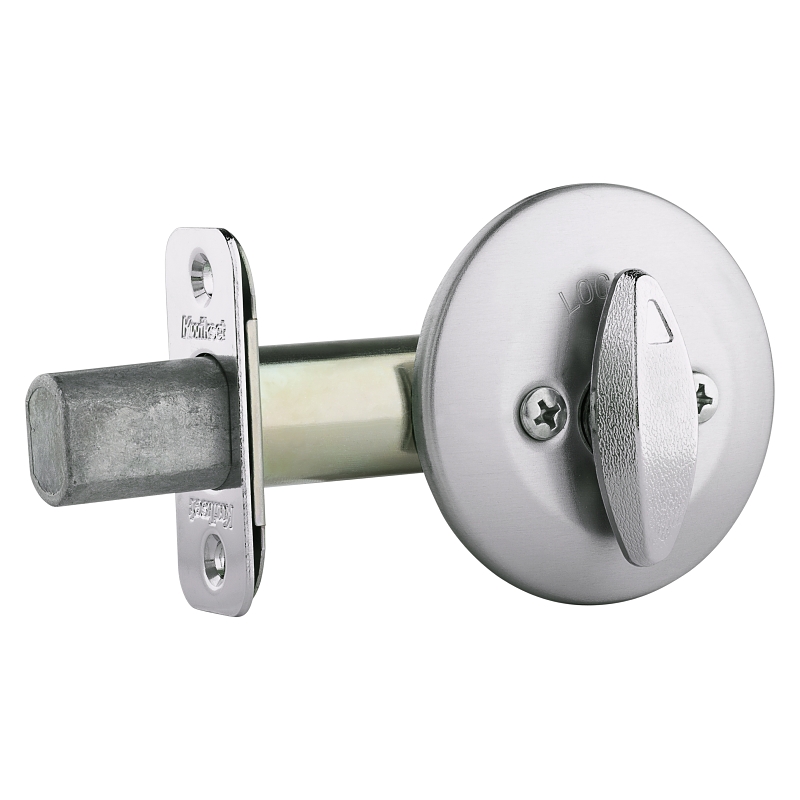 Kwikset 660 Series 663 26D Deadbolt, 3 Grade, Zinc, Satin Chrome, 2-3/8 in Backset, 1-3/8 to 1-3/4 in Thick Door