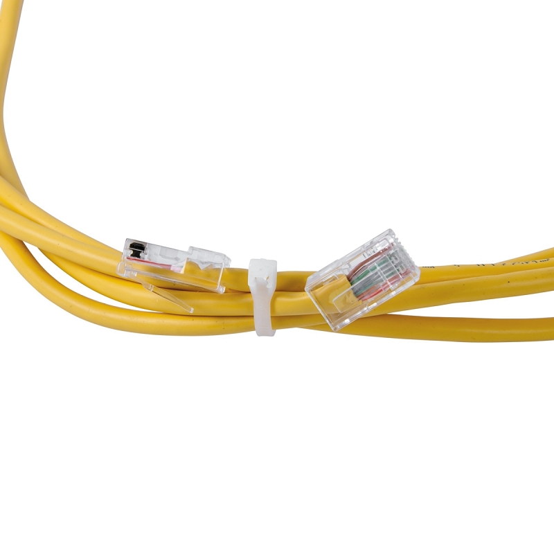 Gardner Bender 46-206 Cable Tie, 0.22 in Max Bundle Dia, Double-Lock Locking, Nylon, Natural