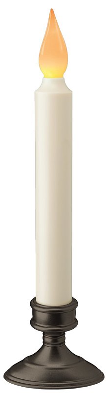Xodus Innovations FPC1205A-2-72 Window Candle, 8-7/8 in H Candle, AA Alkaline Battery, LED Bulb, Amber Bulb