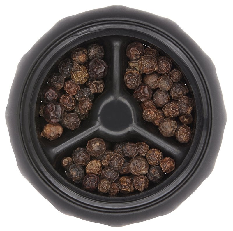 Oxo 1141000 Salt and Pepper Grinder Set, 1.94 oz Pepper, 4.76 oz Salt Capacity, Plastic/Stainless Steel, Clear