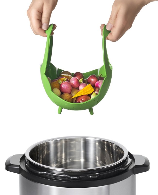 Oxo 1142380 Steamer, Silicone, Green